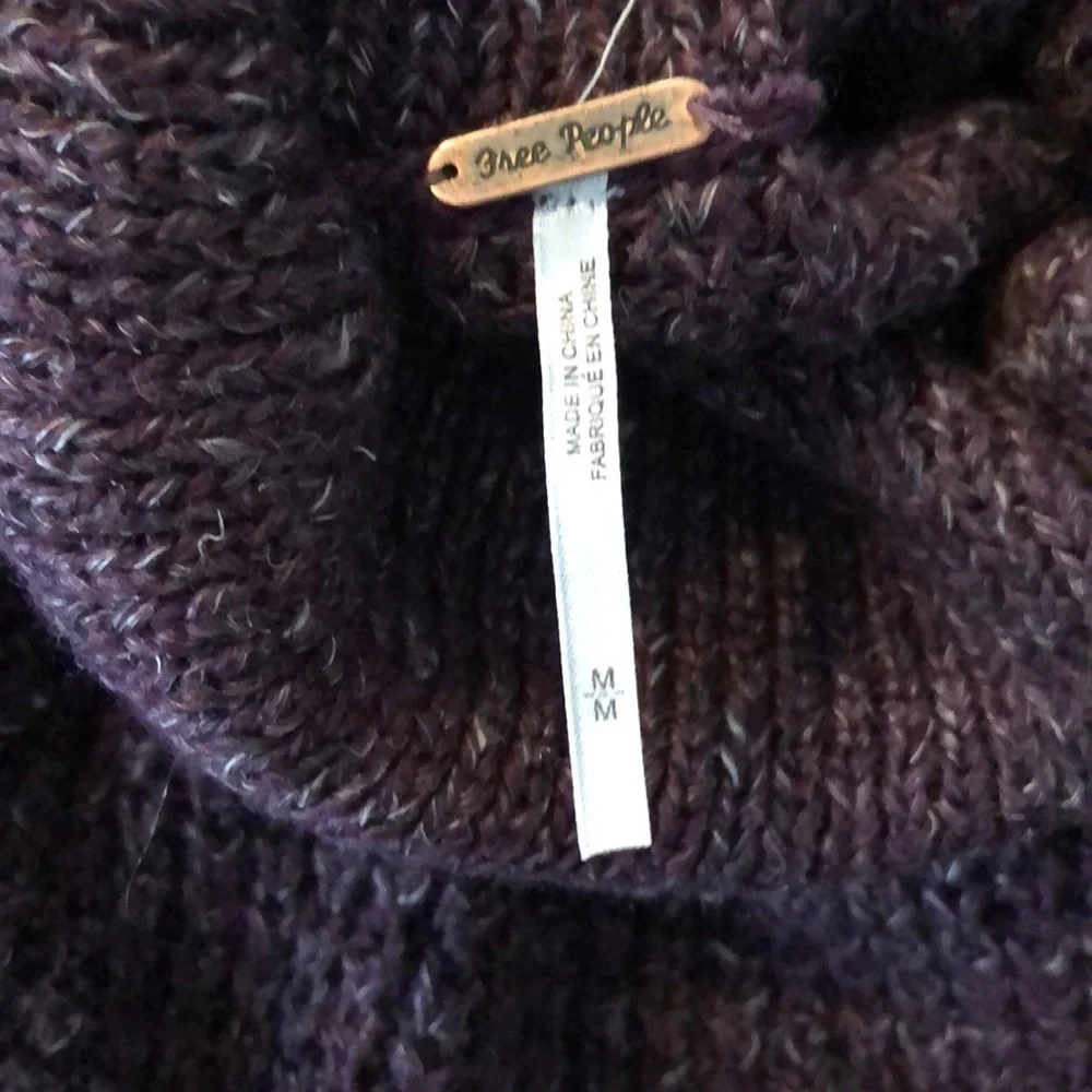 Free People Dylan Tweedy Turtleneck Pullover M